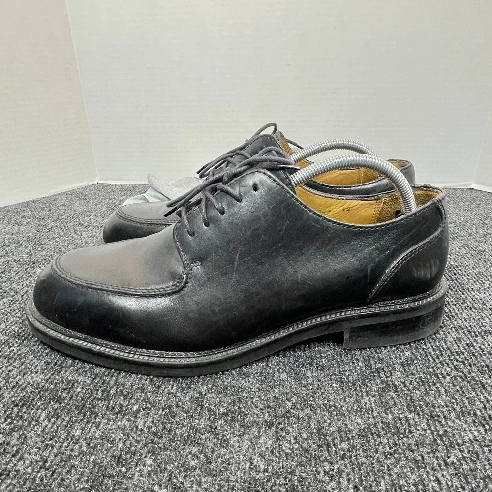 Kenneth Cole Oxford Made in Italy Dress Shoes Mens 12 Black Leather Derby Church
